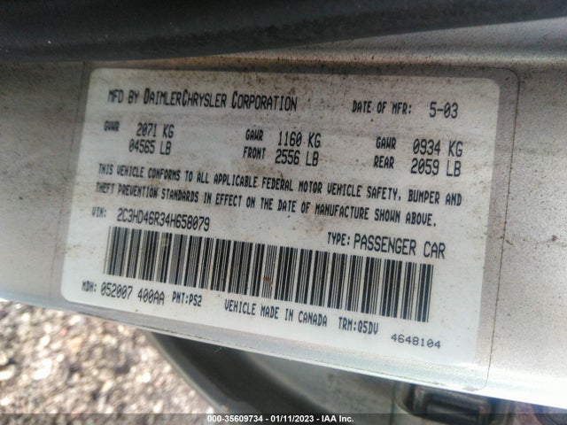 2C3HD46R34H658079 Chrysler Concorde Lx