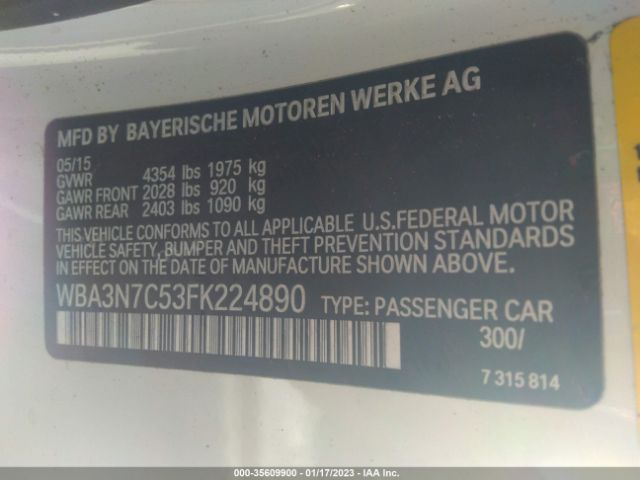 WBA3N7C53FK224890 BMW 4 Series 428i