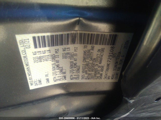 2021 Nissan Rogue, VIN: 5N1AT3BAXMC729108