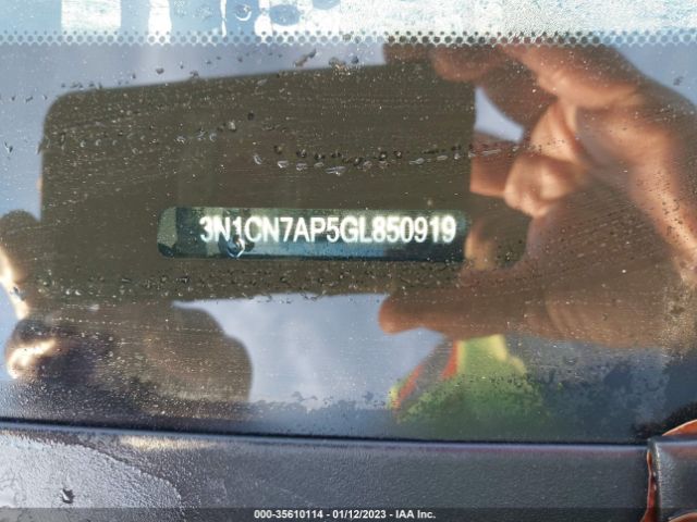3N1CN7AP5GL850919 Nissan Versa S/s Plus/sl/sv