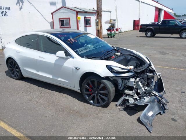 2020 Tesla Model 3 Performance Dual Motor All-wheel Drive მანქანა იყიდება აუქციონზე, vin: 5YJ3E1EC8LF736259, აუქციონის ნომერი: 35610359