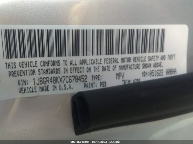 1J8GR48KX7C678452 Jeep Grand Cherokee Laredo