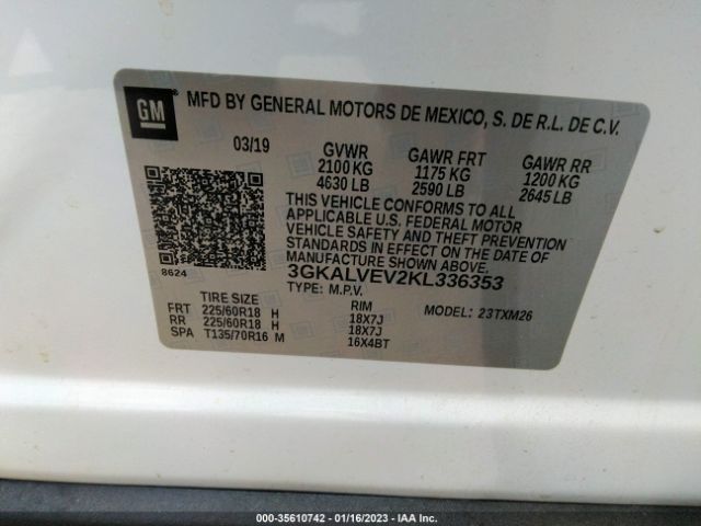 3GKALVEV2KL336353 GMC Terrain Slt