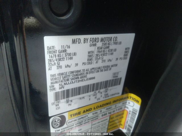 5LMJJ3JT2HEL03896 Lincoln Navigator L Select