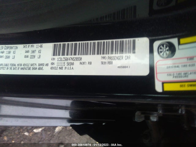 Chrysler SEBRING SDN 2007 1C3LC56K47N528930 Image 10