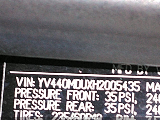 2017 Volvo XC60, VIN: YV440MDUXH2005435