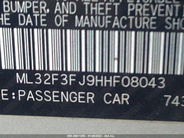 ML32F3FJ9HHF08043 Mitsubishi Mirage G4 Es