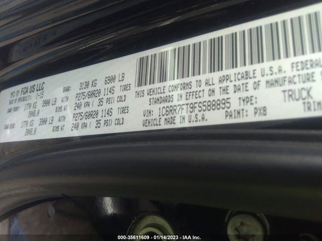 2015 RAM 1500 EXPRESS VIN: 1C6RR7FT9FS588895