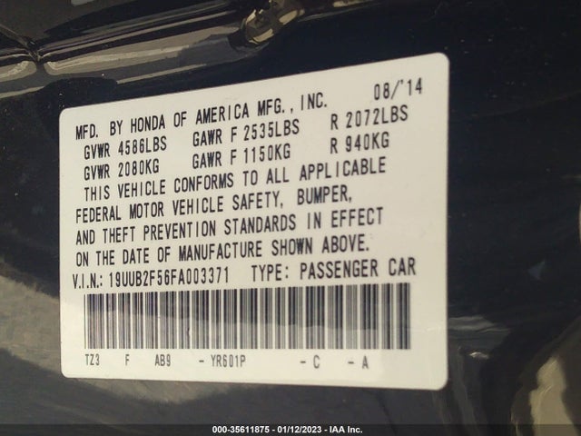 Acura Tlx V6 Tech 2015 19UUB2F56FA003371 Image 9
