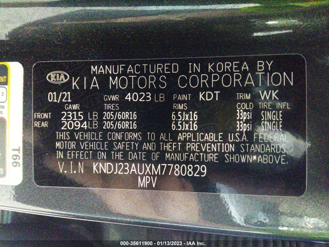 KIA SOUL LX 2021 KNDJ23AUXM7780829 Image 10
