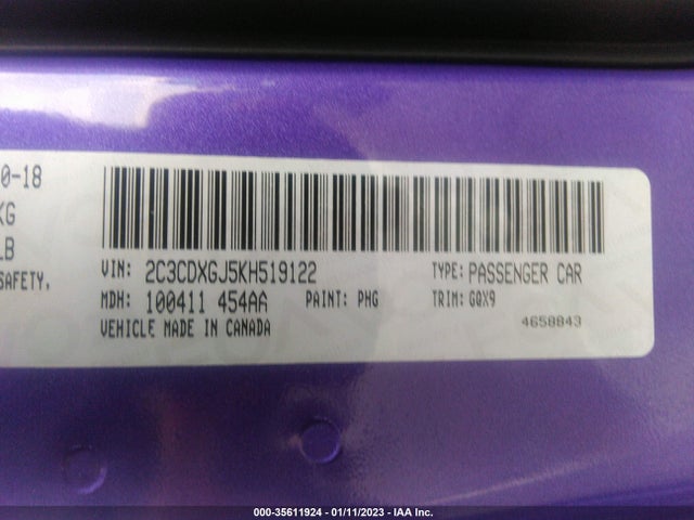 Dodge Charger Scat Pack 2019 2C3CDXGJ5KH519122 Image 9