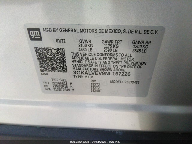 GMC Terrain Slt 2022 3GKALVEV9NL167226 Image 9