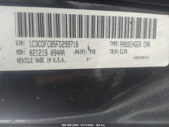 Dodge Dart Limited 2015 1C3CDFCB5FD299718 Image 9