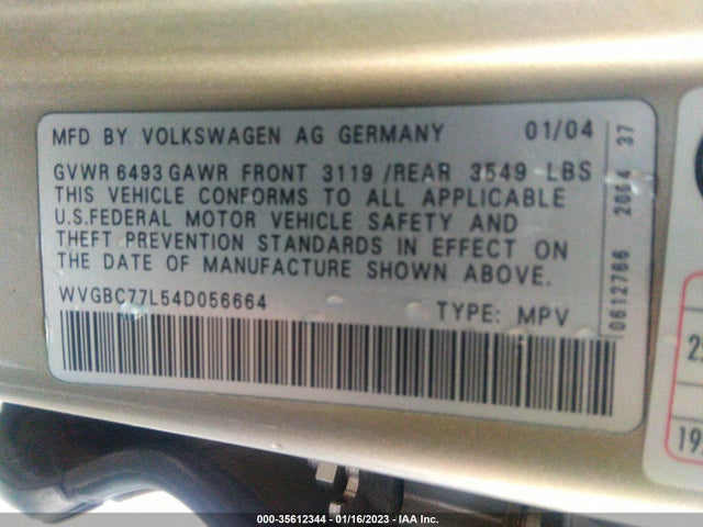 Volkswagen Touareg 2004 WVGBC77L54D056664 Image 10