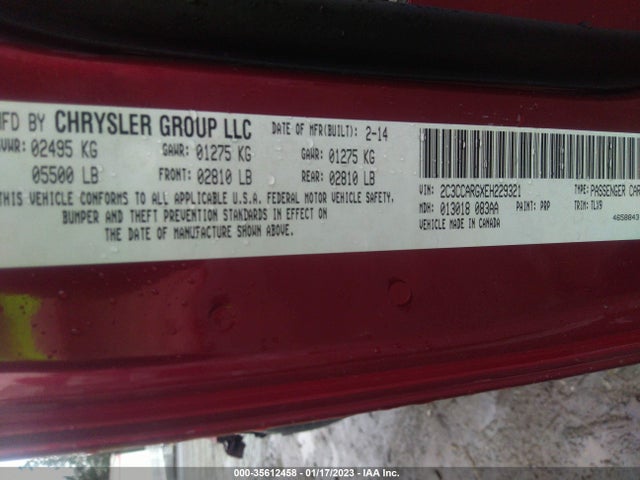 Chrysler 300 2014 2C3CCARGXEH229321 Image 9