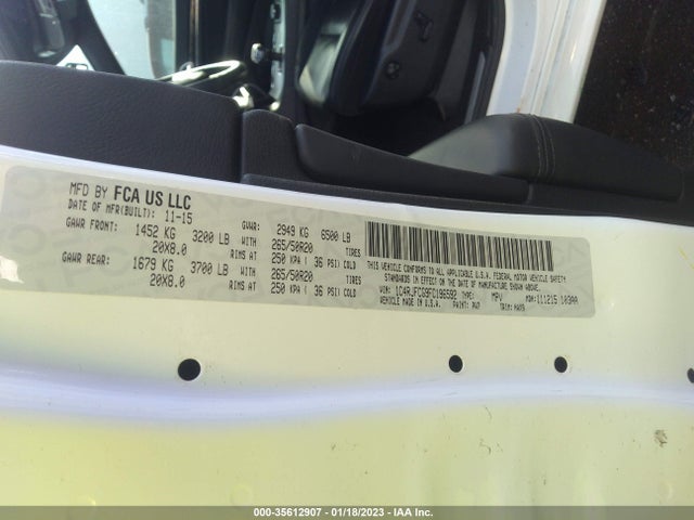 2015 Jeep Grand Cherokee, VIN: 1C4RJFCG9FC196592