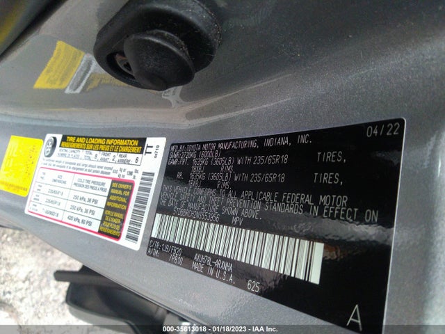 2022 Toyota Highlander, VIN: 5TDBBRCH2NS553956