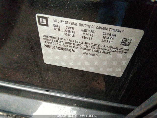 Cadillac Xts Livery Package 2017 2G61U5S32H9153366 Image 9