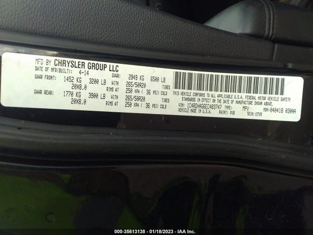 Dodge Durango Sxt 2014 1C4RDHAG6EC483747 Image 10