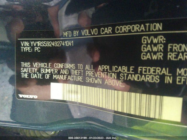 YV1RS592492741041 Volvo S60 2.5T