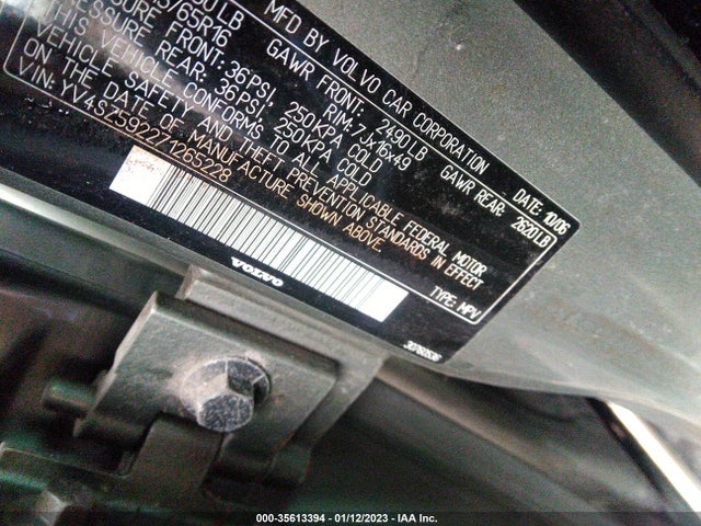 YV4SZ592271265228 Volvo XC70