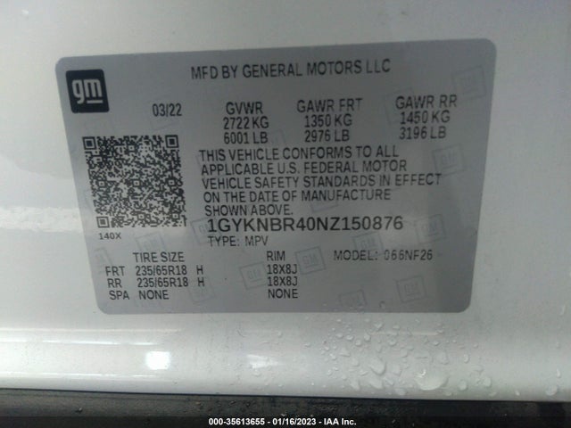 Cadillac Xt5 Awd Luxury 2022 1GYKNBR40NZ150876 Image 11