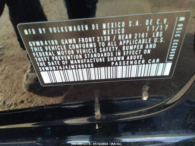 3VWDB7AJ4JM260960 Volkswagen Jetta 1.4t