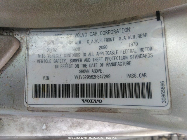 Volvo S40 2002 YV1VS29562F847299 Image 9