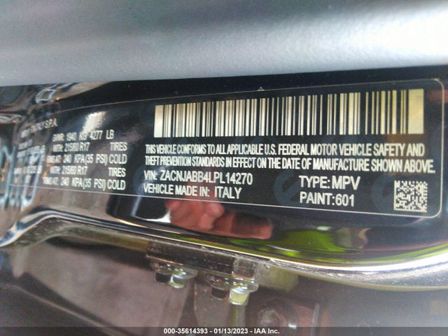 2020 Jeep Renegade, VIN: ZACNJABB4LPL14270