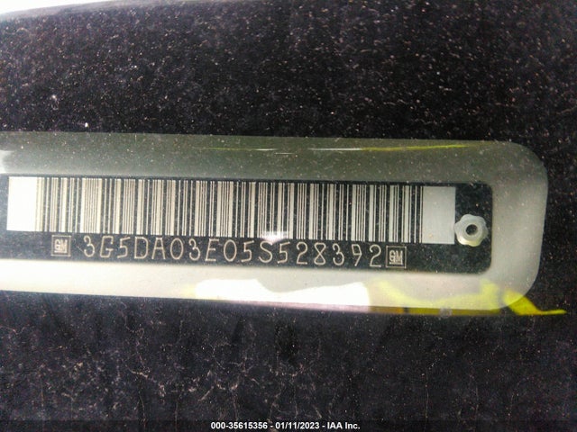 2005 BUICK RENDEZVOUS VIN: 3G5DA03E05S528392