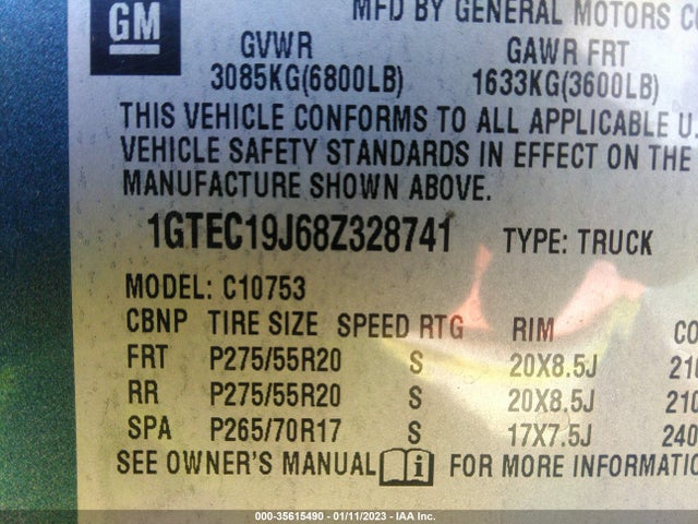 GMC Sierra 1500 Sle1 2008 1GTEC19J68Z328741 Image 14
