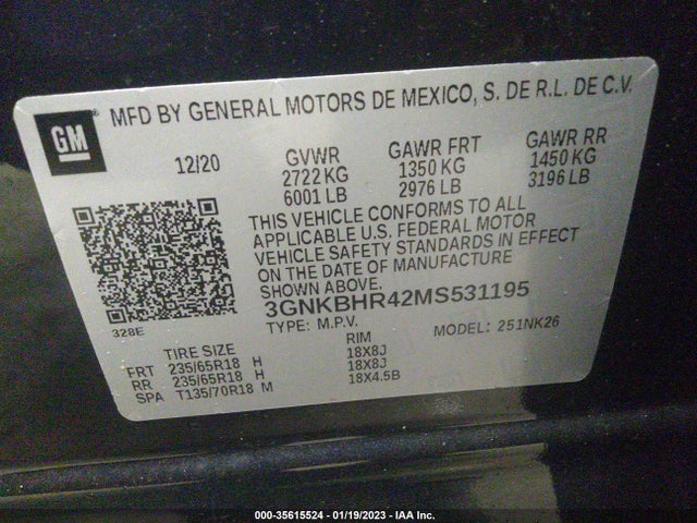 2021 Chevrolet Blazer, VIN: 3GNKBHR42MS531195