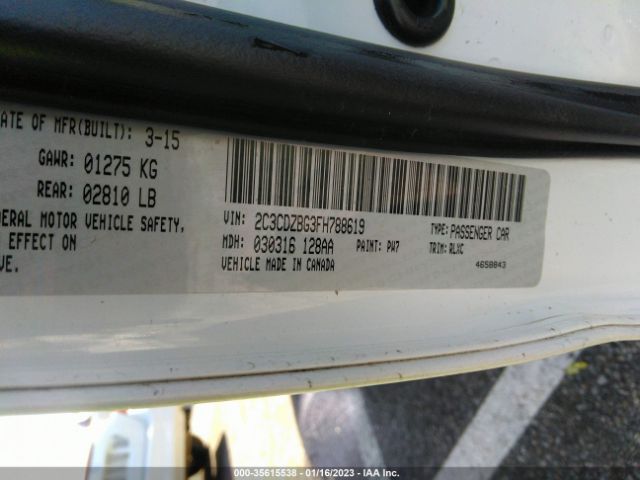 2C3CDZBG3FH788619 Dodge Challenger Sxt Plus