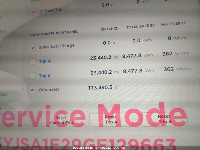 2016 Tesla Model S, VIN: 5YJSA1E29GF129663