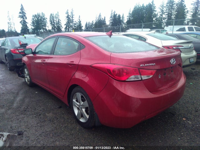 2013 HYUNDAI ELANTRA GLS PZEV VIN: KMHDH4AE6DU966438