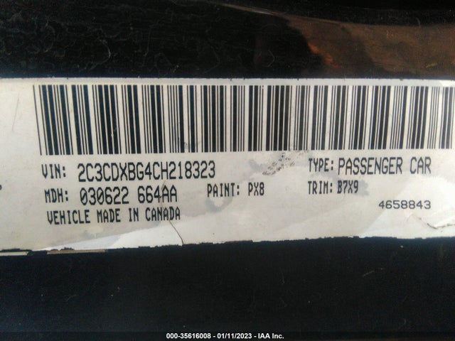 Dodge Charger Se 2012 2C3CDXBG4CH218323 Image 10