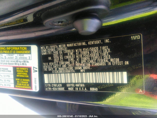 2014 Toyota Venza, VIN: 4T3ZK3BB3EU066174