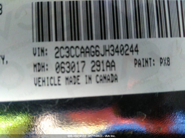 2C3CCAAG6JH340244 Chrysler 300 Touring