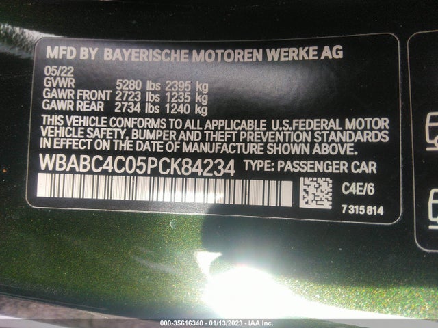 2023 BMW 8 Series, VIN: WBABC4C05PCK84234