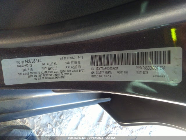 Chrysler 200 2016 1C3CCCAB4GN192224 Image 9