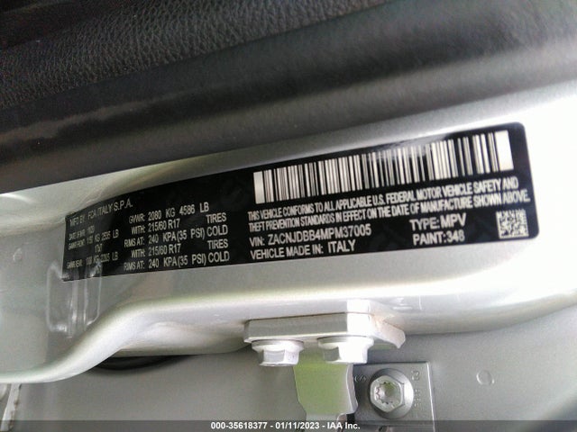 2021 Jeep Renegade, VIN: ZACNJDBB4MPM37005