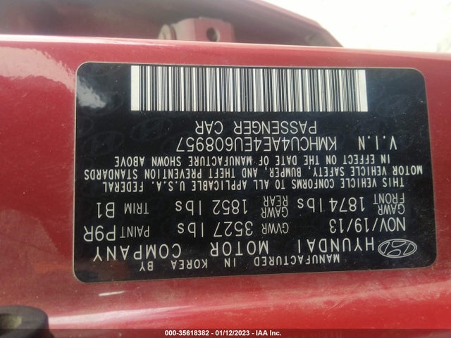 Hyundai ACCENT GLS 2014 KMHCU4AE4EU608957 Image 10