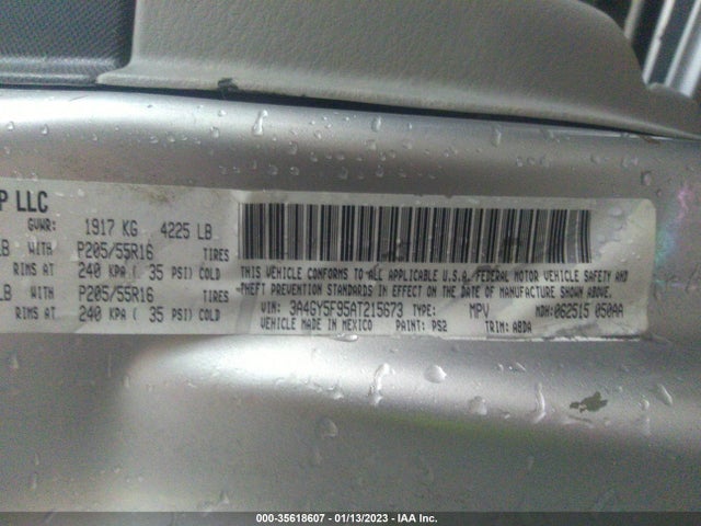 3A4GY5F95AT215673 Chrysler PT CRUISER CLASSIC