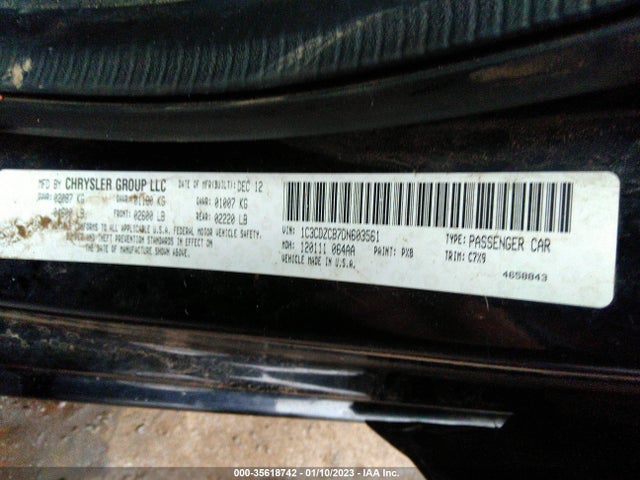 Dodge Avenger Sxt 2013 1C3CDZCB7DN603561 Image 9