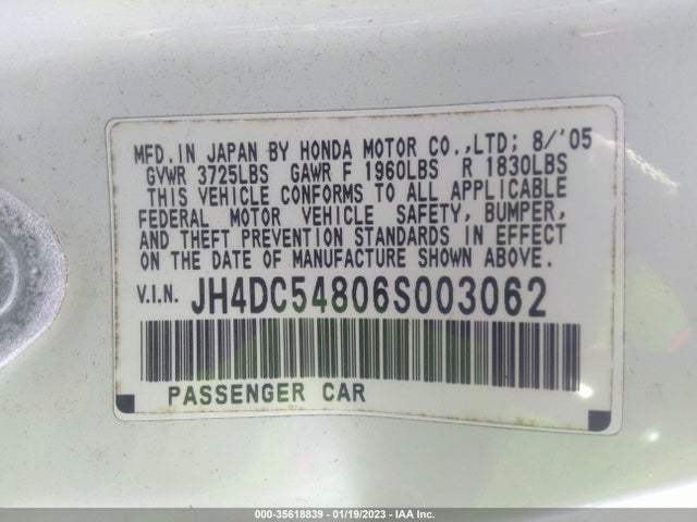 Acura RSX 2006 JH4DC54806S003062 Image 10