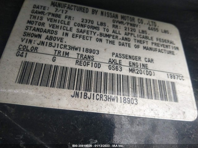 2017 Nissan Qashqai, VIN: JN1BJ1CR3HW118903