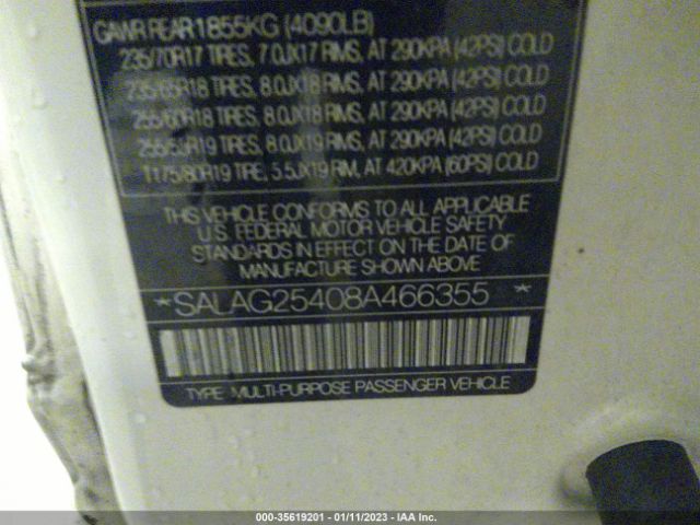 SALAG25408A466355 Land Rover LR3 HSE