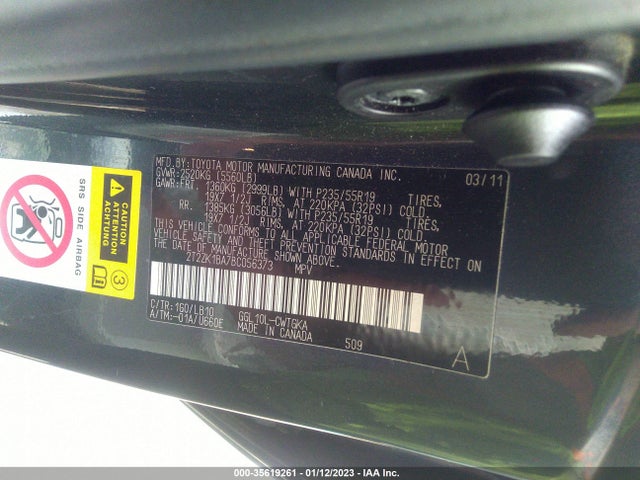 Lexus RX 350 2011 2T2ZK1BA7BC056373 Image 11