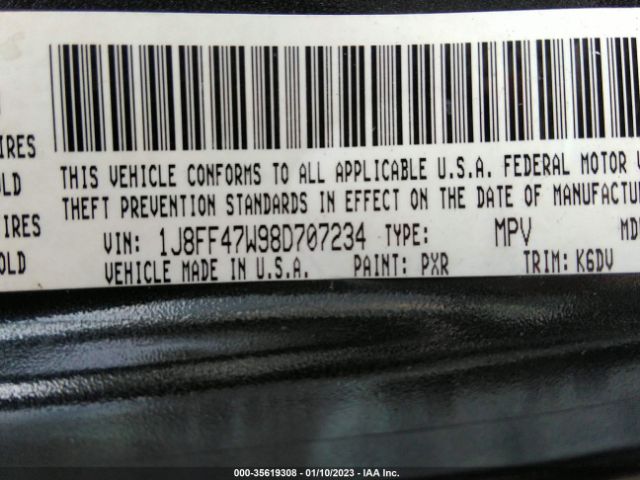 1J8FF47W98D707234 Jeep Compass Sport