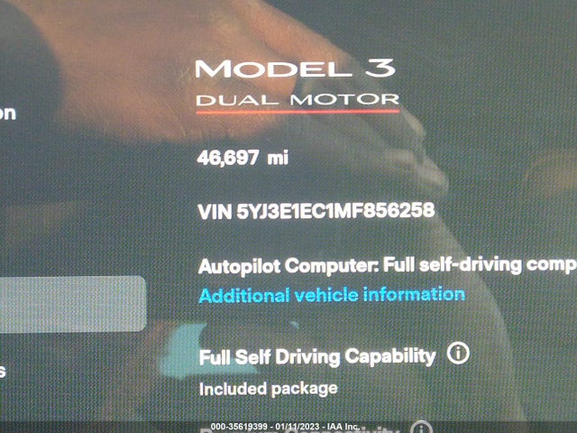Tesla Model 3 Performance 2021 5YJ3E1EC1MF856258 Image 7